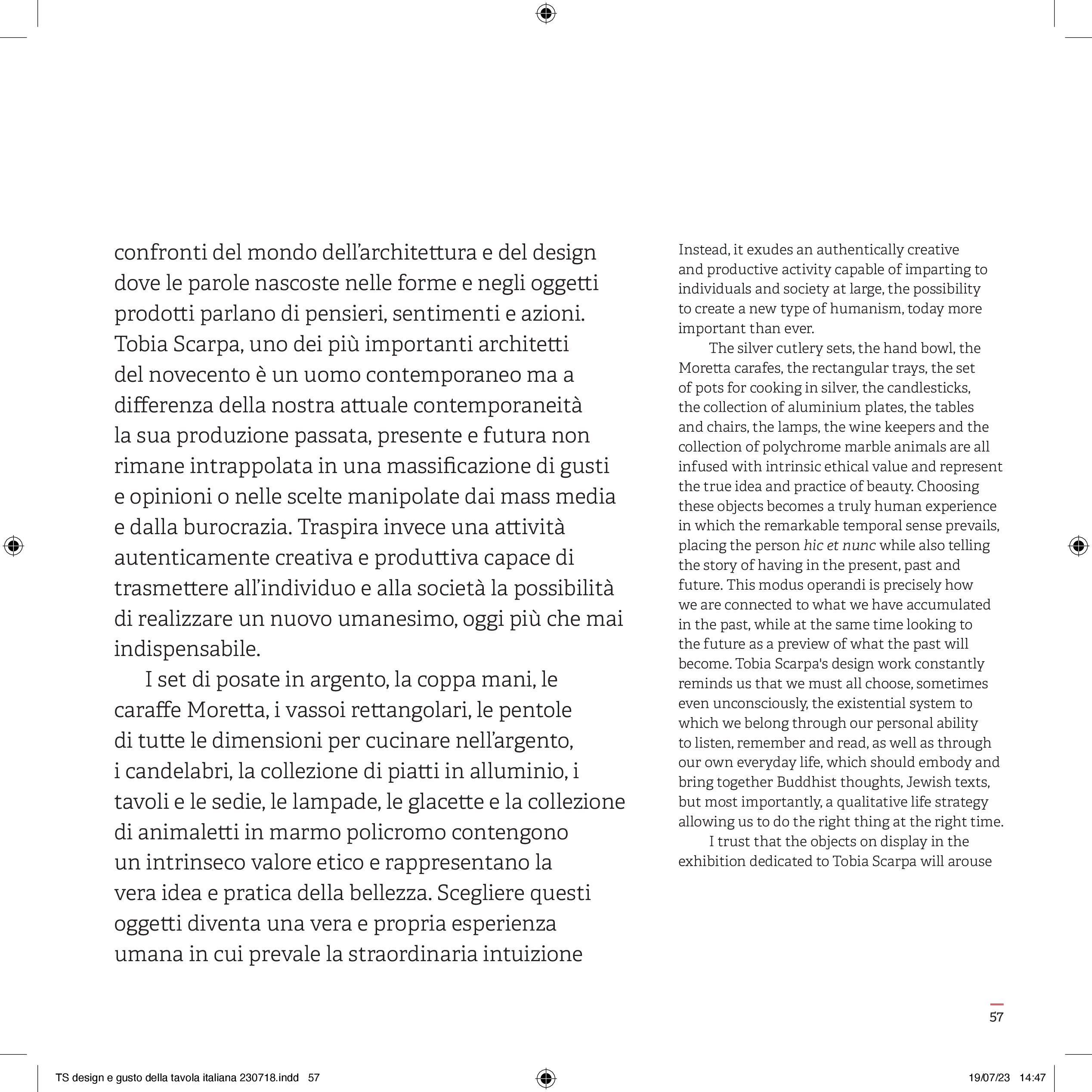 Tobia Scarpa design e gusto della tavola italiana - immagine 3