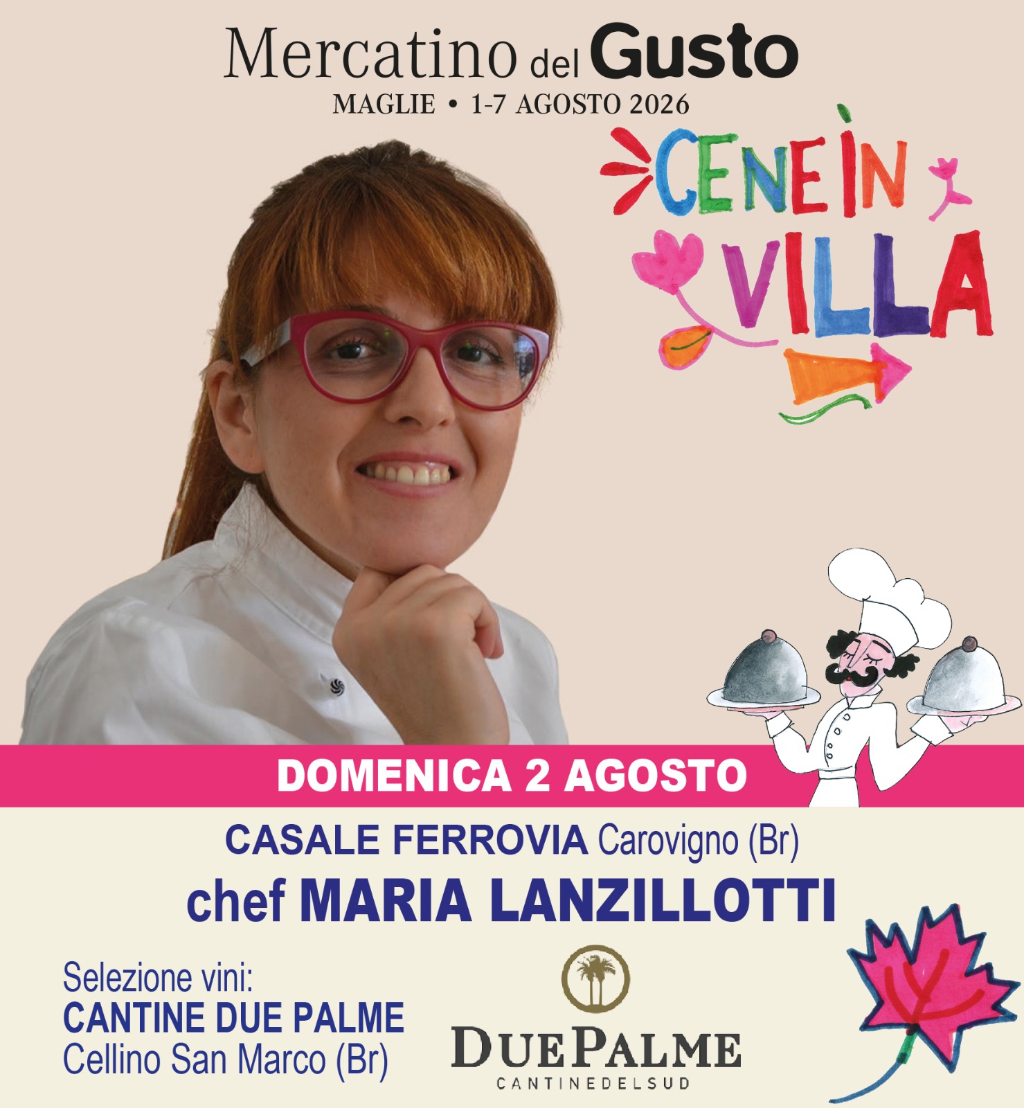 Chef Maria Lanzillotti, ristorante Casale Ferrovia - Cene in Villa 2 agosto - immagine 2